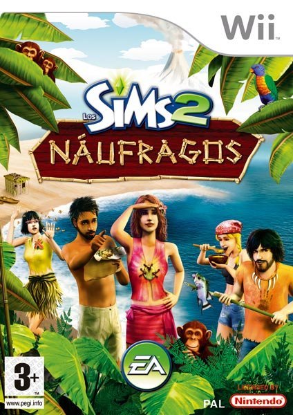 Caratula de Los Sims 2 Náufragos para Wii