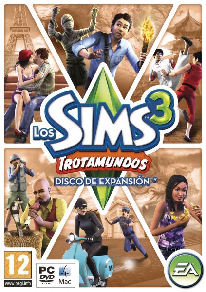 Caratula de Los Sims 3: Trotamundos para PC