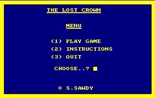 Pantallazo de Lost Crown, The para Amstrad CPC