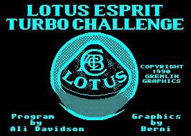 Pantallazo de Lotus Esprit Turbo Challenge para Amstrad CPC