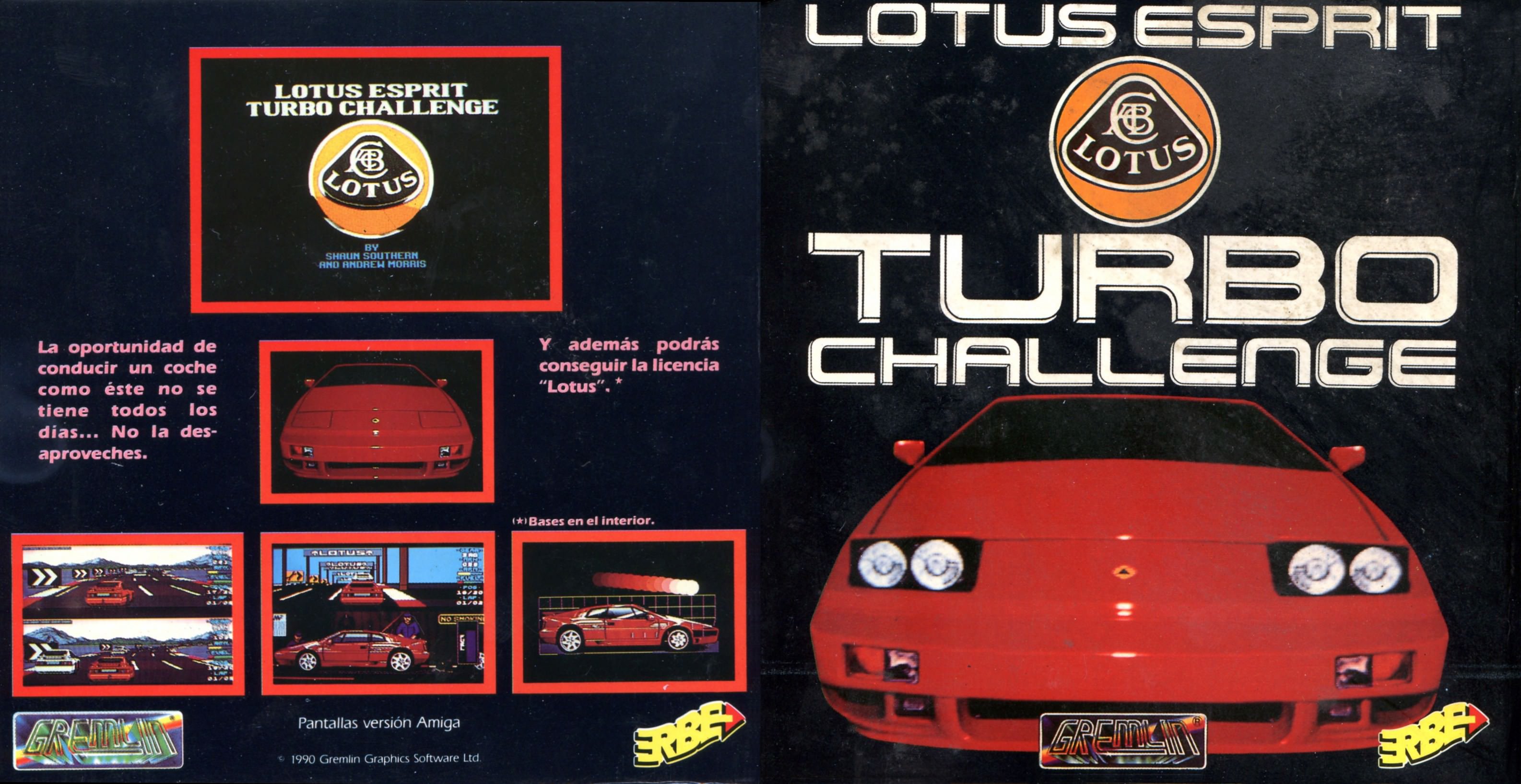 Caratula de Lotus Esprit Turbo Challenge para Amstrad CPC