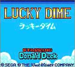 Pantallazo de Lucky Dime: Starring Donald Duck (Japonés) para Gamegear