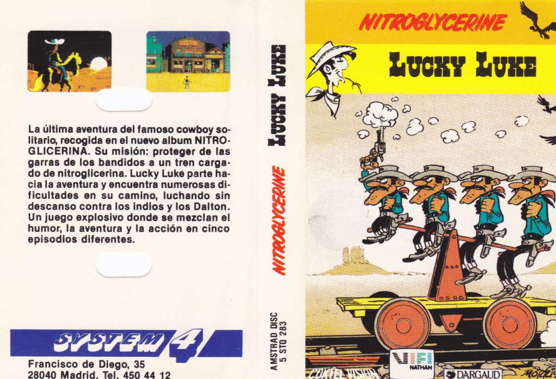 Caratula de Lucky Luke: Nitroglycerine para Amstrad CPC