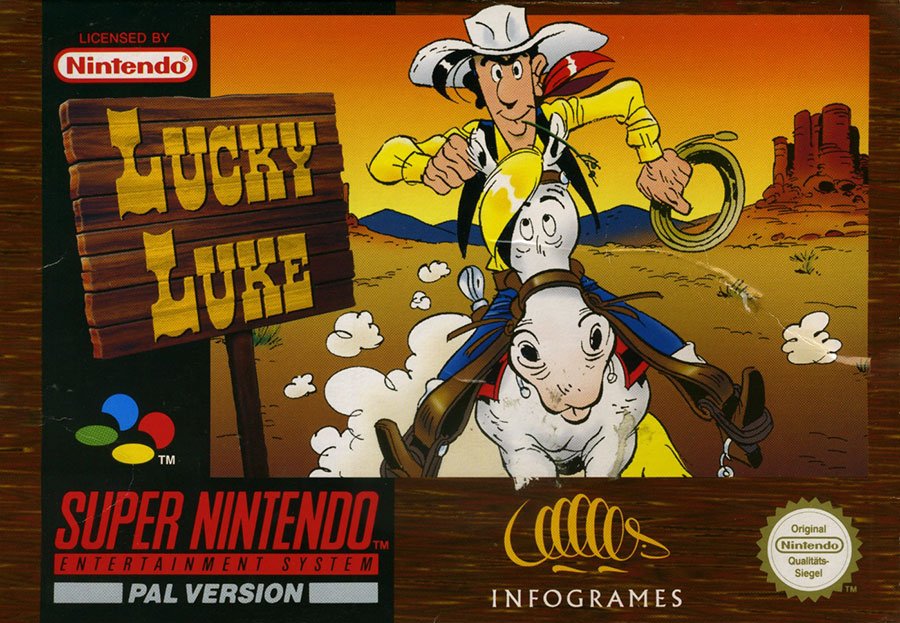 Caratula de Lucky Luke (Europa) para Super Nintendo