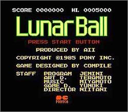 Pantallazo de Lunar Ball para Nintendo (NES)