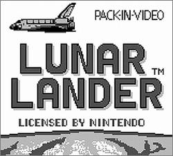 Pantallazo de Lunar Lander para Game Boy