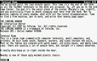 Pantallazo de Lurking Horror, The para Atari ST