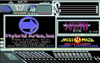 Pantallazo de MIDI-Maze para Atari ST