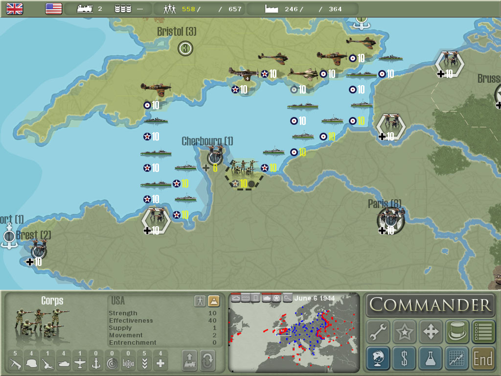 Pantallazo de MILITARY HISTORY Commander Europe at War para PC