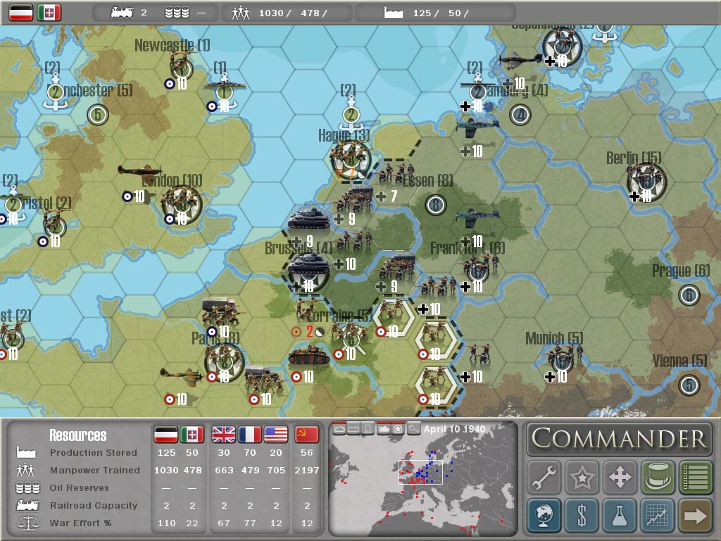 Pantallazo de MILITARY HISTORY Commander Europe at War para PC