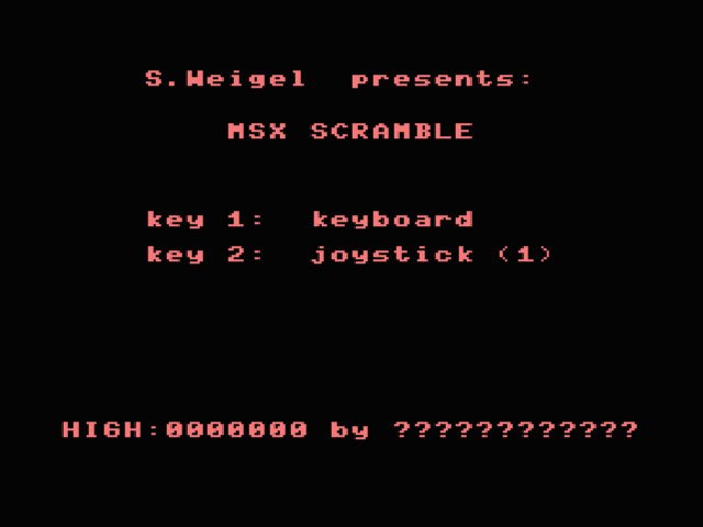 Pantallazo de MSX Scramble para MSX