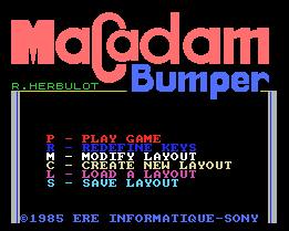 Pantallazo de Macadam Bumper para MSX