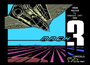 Pantallazo de Mach 3 para MSX