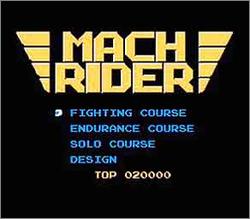 Pantallazo de Mach Rider para Nintendo (NES)