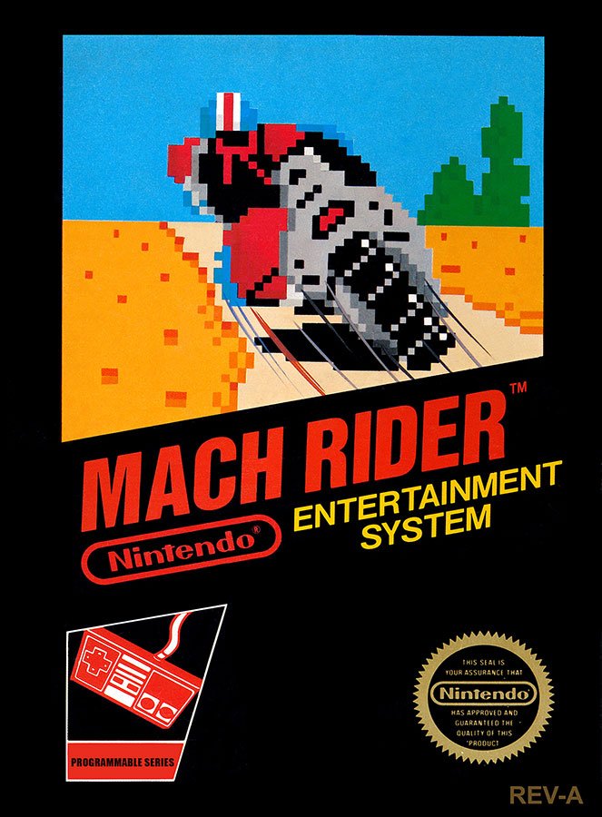 Caratula de Mach Rider para Nintendo (NES)