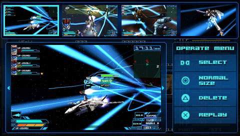 Pantallazo de Macross Ace Frontier para PSP