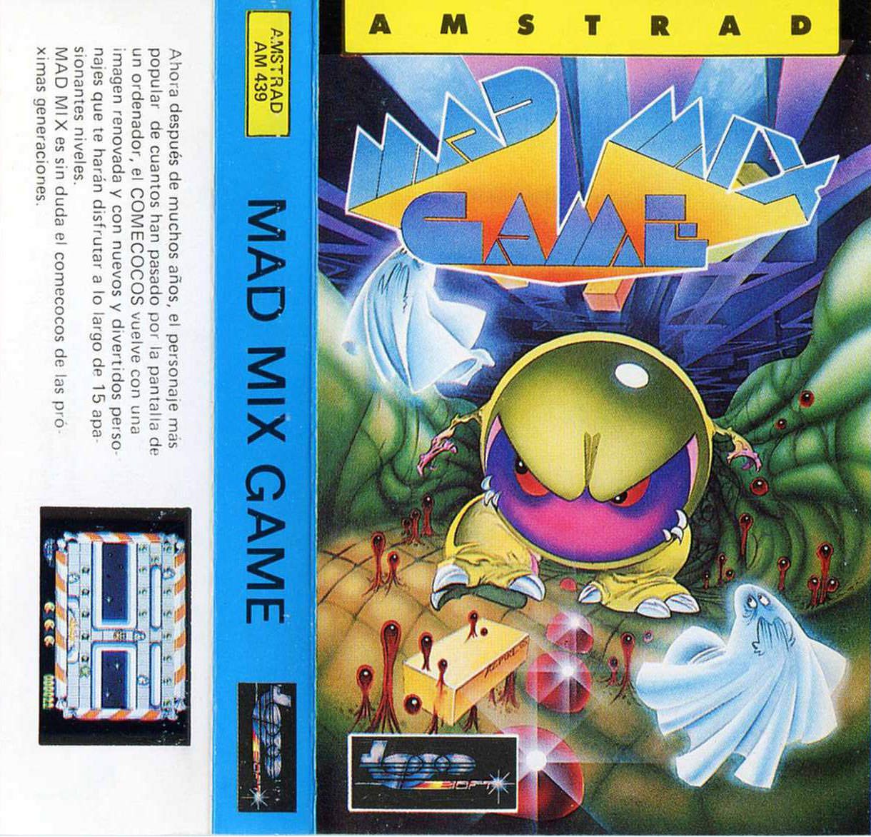 Caratula de Mad Mix Game para Amstrad CPC