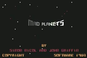 Pantallazo de Mad Planets para Commodore 64