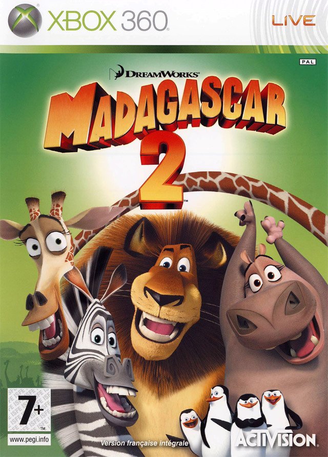 Caratula de Madagascar 2: El Videojuego para Xbox 360