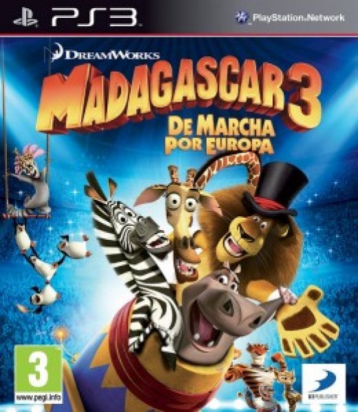 Caratula de Madagascar 3: De Marcha Por Europa para PlayStation 3