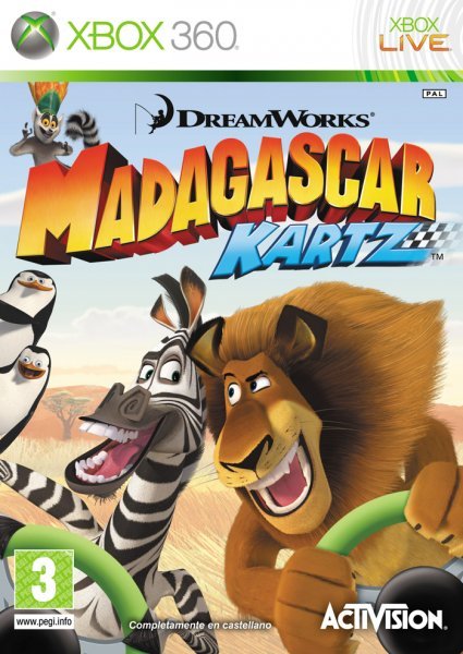 Caratula de Madagascar Kartz para Xbox 360
