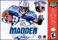 Caratula de Madden NFL 2001 para Nintendo 64