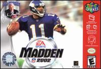 Caratula de Madden NFL 2002 para Nintendo 64