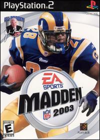 Caratula de Madden NFL 2003 para PlayStation 2