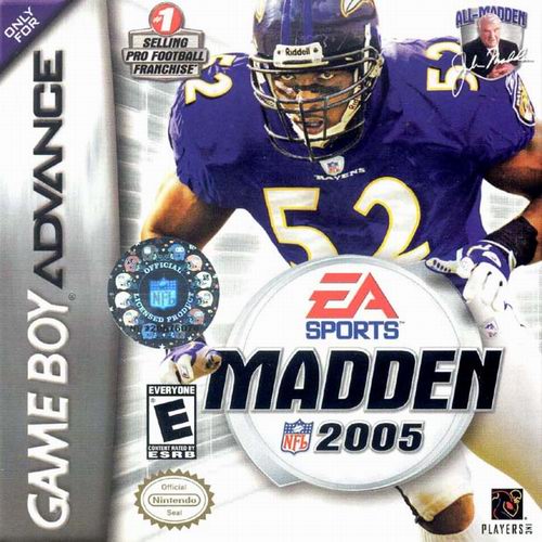 Caratula de Madden NFL 2005 para Game Boy Advance