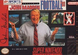 Caratula de Madden NFL '93 para Super Nintendo