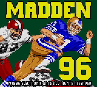 Pantallazo de Madden NFL 96 para Gamegear