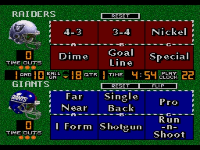 Pantallazo de Madden NFL 96 para Sega Megadrive