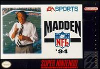Caratula de Madden NFL Football para Super Nintendo