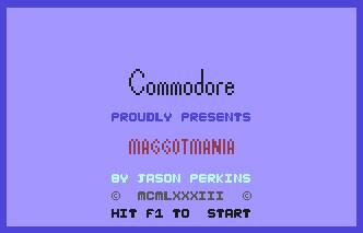 Pantallazo de Maggotmania para Commodore 64