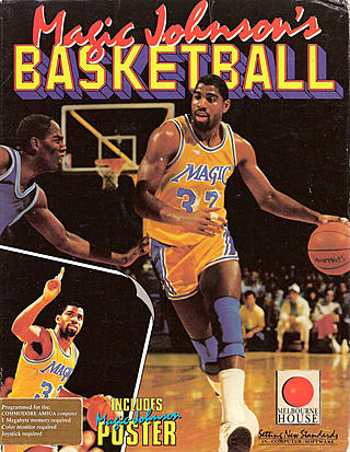 Caratula de Magic Johnson's Basketball para Amiga