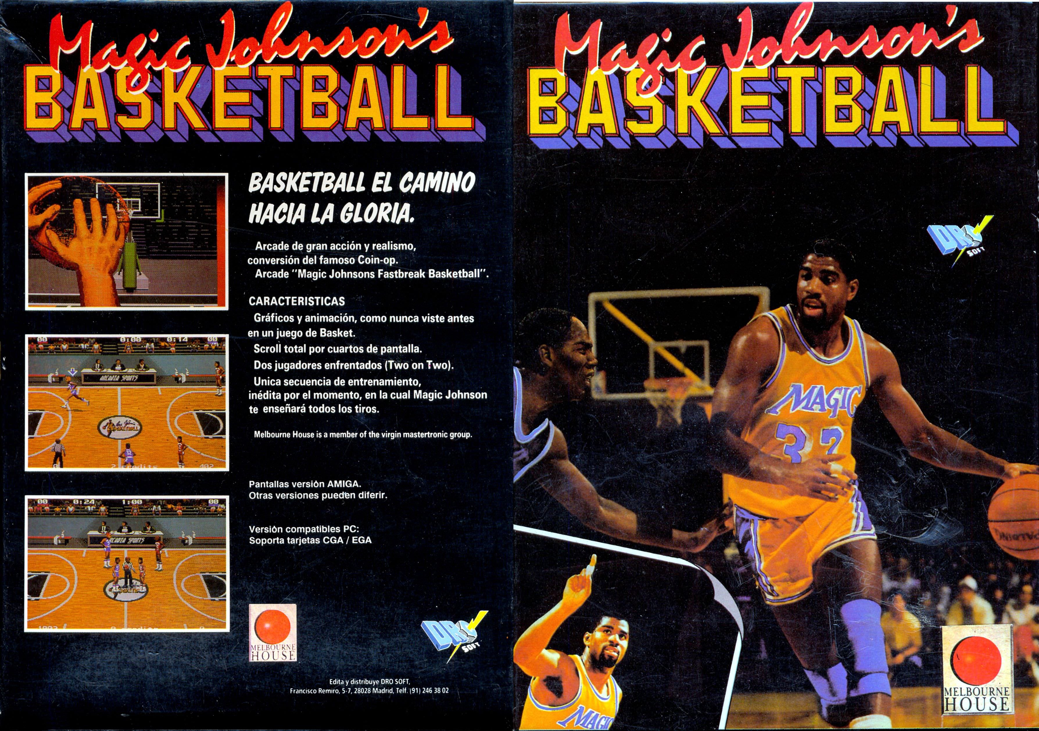 Caratula de Magic Johnson's Basketball para Amstrad CPC