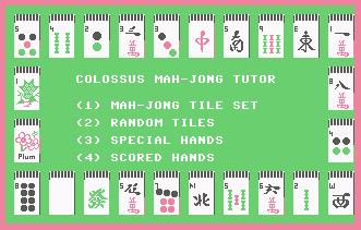 Pantallazo de Mah-Jong Tutor para Commodore 64