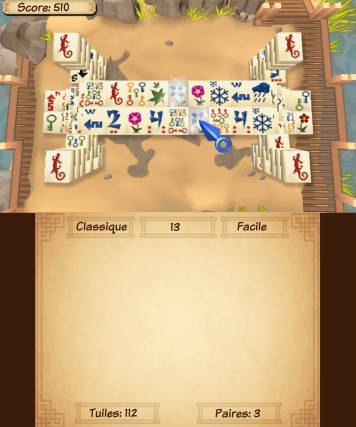 Pantallazo de Mahjong 3D: Luchas Imperiales para Nintendo 3DS