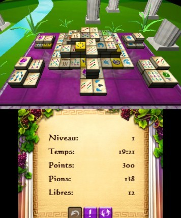 Pantallazo de Mahjong Mysteries: Ancient Athena 3D para Nintendo 3DS