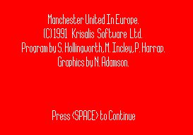 Pantallazo de Manchester United Europe para Amstrad CPC