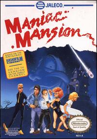 Caratula de Maniac Mansion para Nintendo (NES)