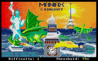 Pantallazo de Maniax para Atari ST