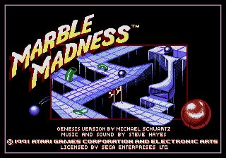 Pantallazo de Marble Madness para Sega Megadrive