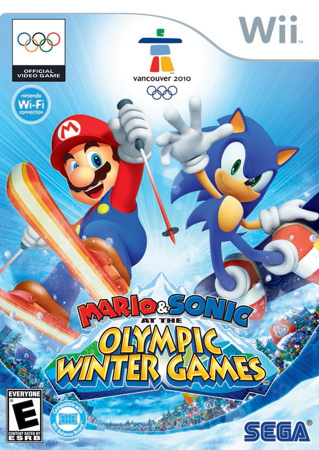 Caratula de Mario & Sonic En Los Juegos Olimpicos De Invierno para Wii