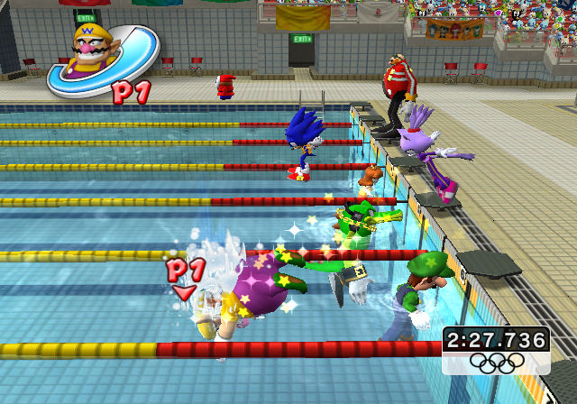 Pantallazo de Mario & Sonic en los Juegos Olímpicos para Wii