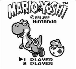 Pantallazo de Mario & Yoshi para Game Boy