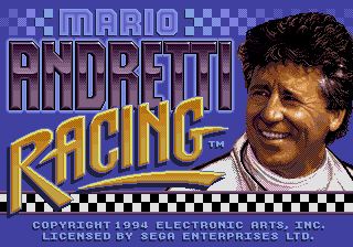 Pantallazo de Mario Andretti Racing para Sega Megadrive