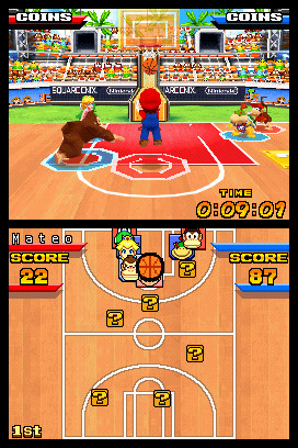 Pantallazo de Mario Basket 3 on 3 (Japonés) para Nintendo DS