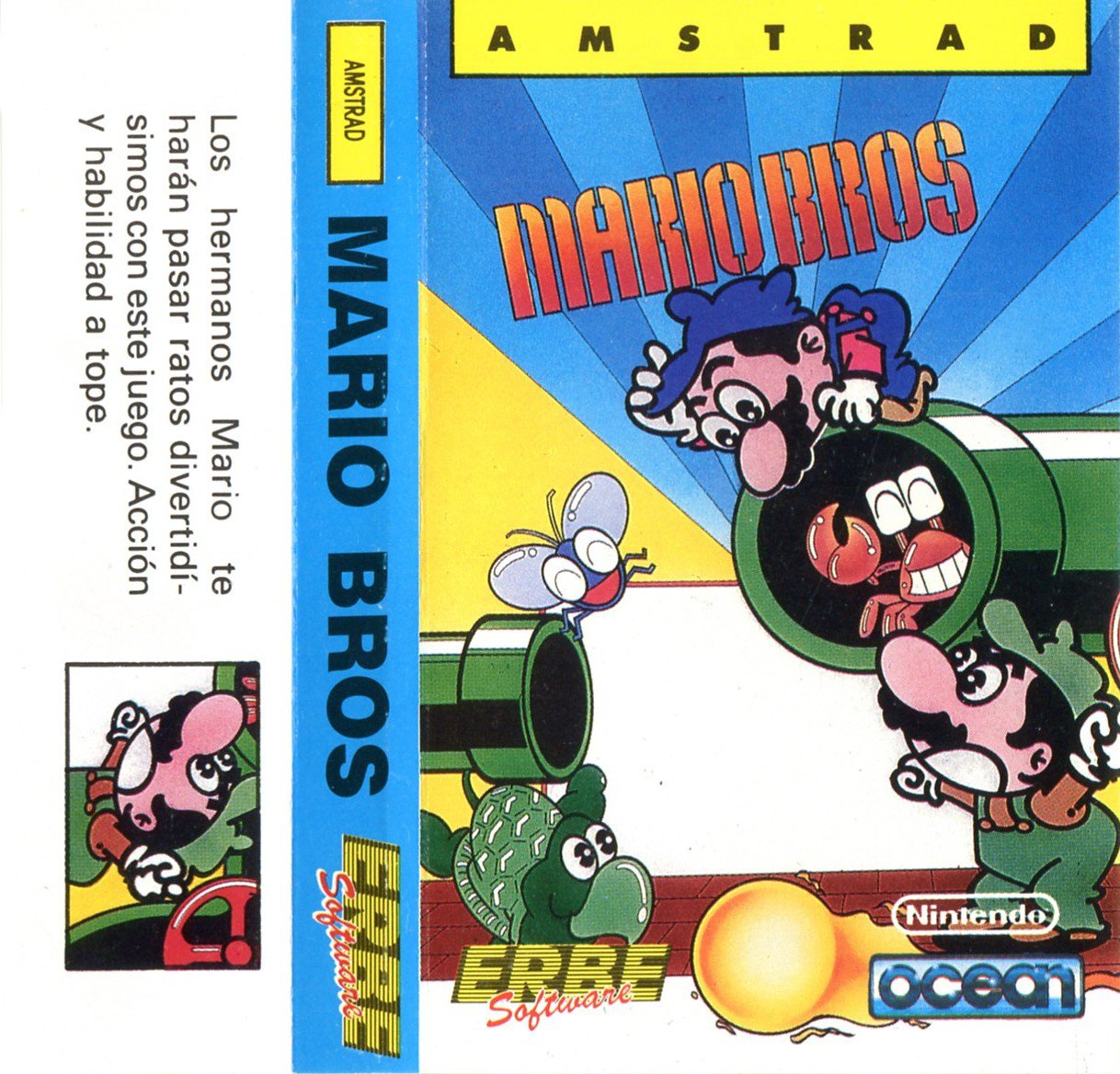Caratula de Mario Bros para Amstrad CPC