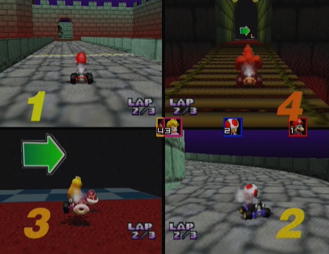 Mario Kart 64 multijugador